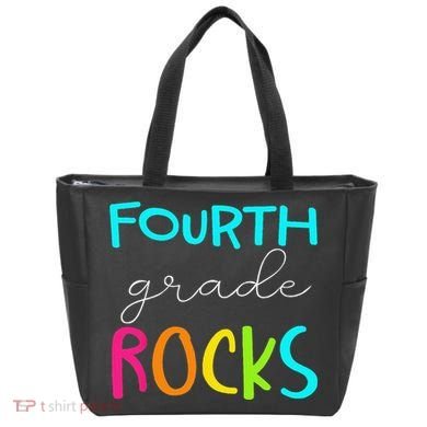 Fourth Grade Rocks Team 4th Grade Teacher Tote Bag