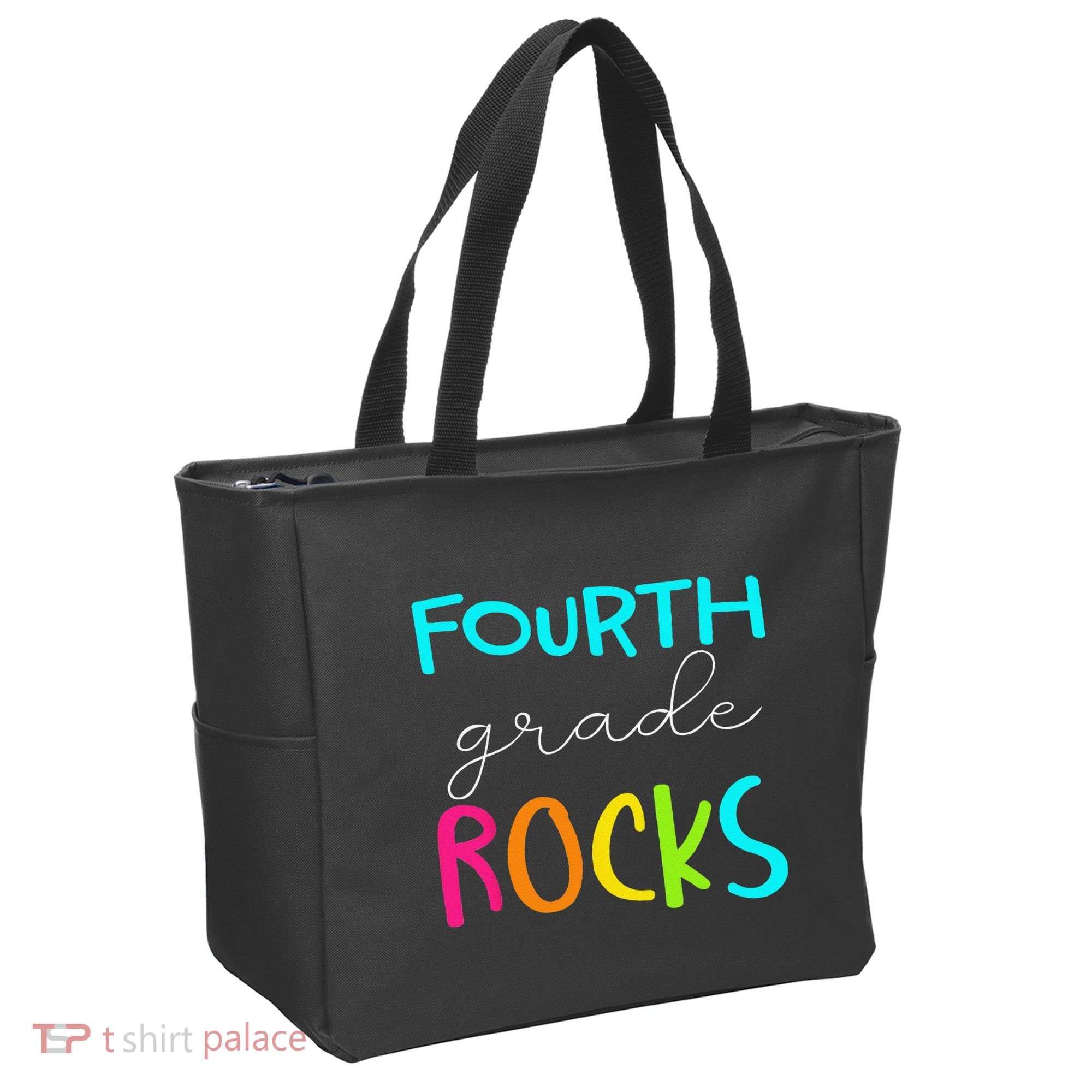 Fourth Grade Rocks Team 4th Grade Teacher Tote Bag