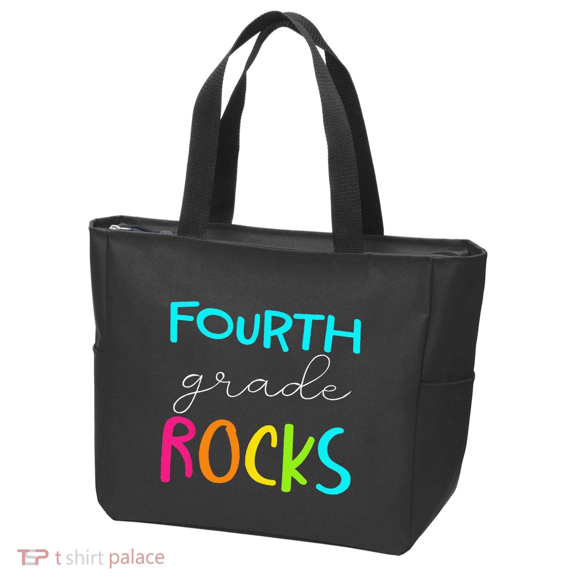 Fourth Grade Rocks Team 4th Grade Teacher Tote Bag