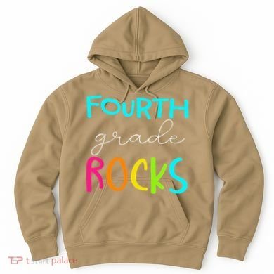 Fourth Grade Rocks Team 4th Grade Teacher Hoodie