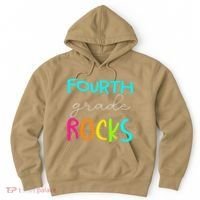 Fourth Grade Rocks Team 4th Grade Teacher Hoodie thumb 0