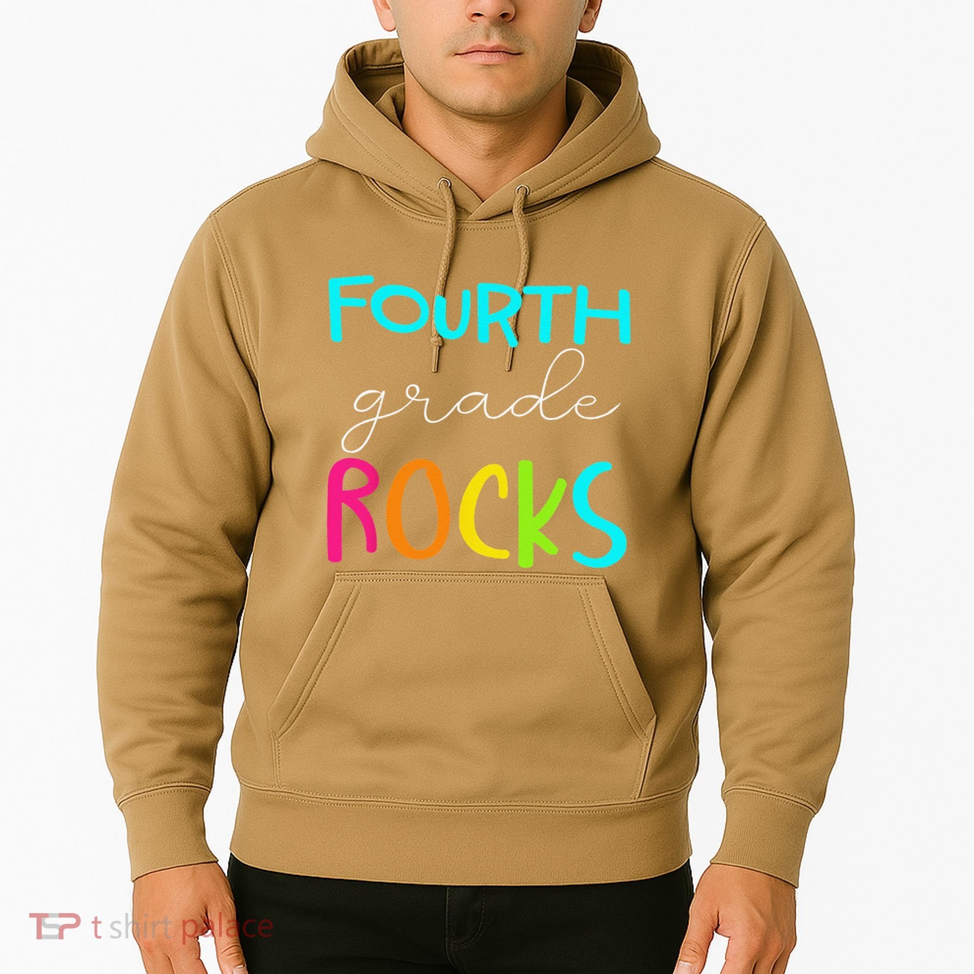 Fourth Grade Rocks Team 4th Grade Teacher Hoodie