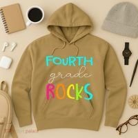 Fourth Grade Rocks Team 4th Grade Teacher Hoodie thumb 3