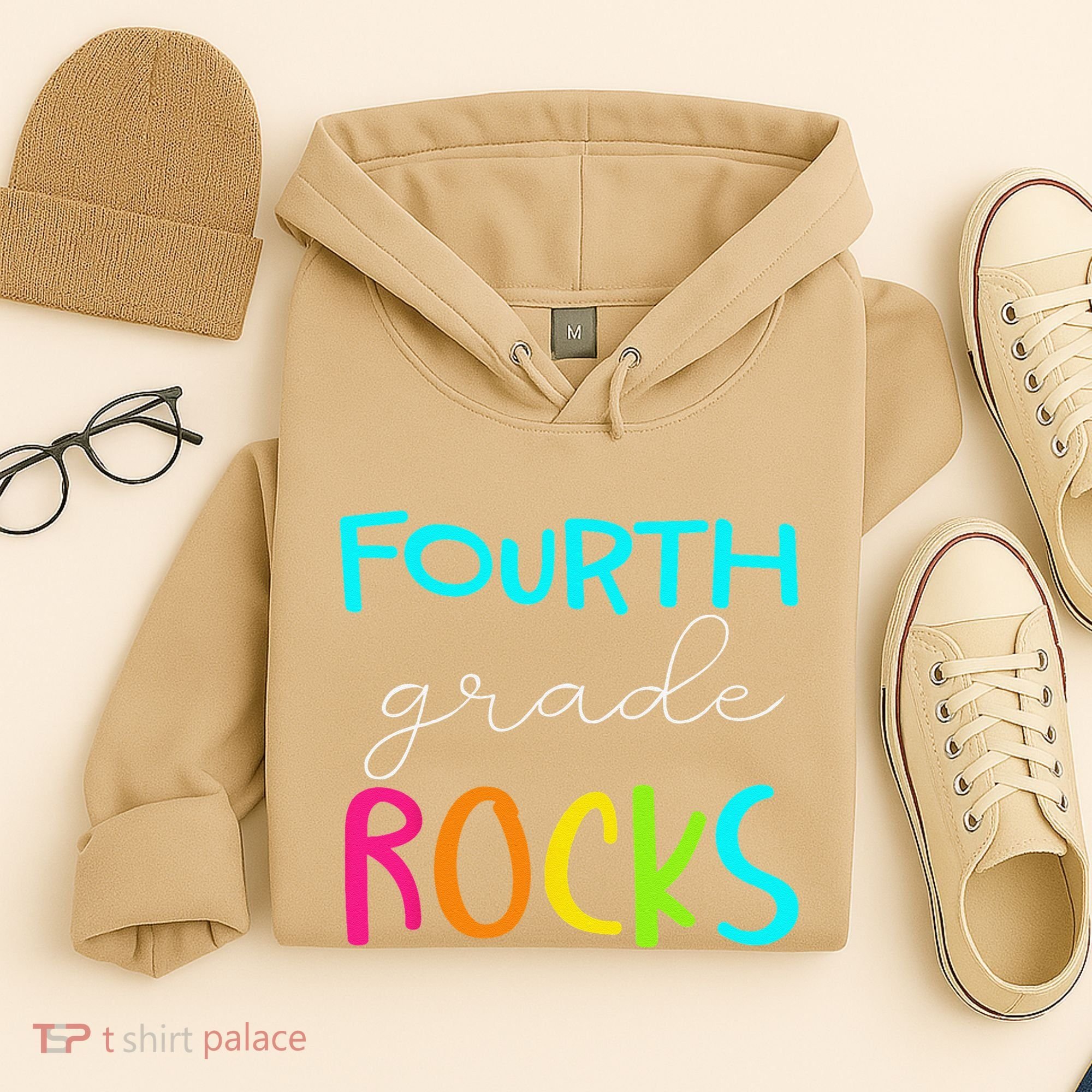 Fourth Grade Rocks Team 4th Grade Teacher Hoodie