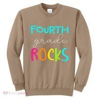 Fourth Grade Rocks Team 4th Grade Teacher Sweatshirt thumb 0