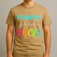 Fourth Grade Rocks Team 4th Grade Teacher T-Shirt thumb 3