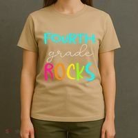 Fourth Grade Rocks Team 4th Grade Teacher T-Shirt thumb 4