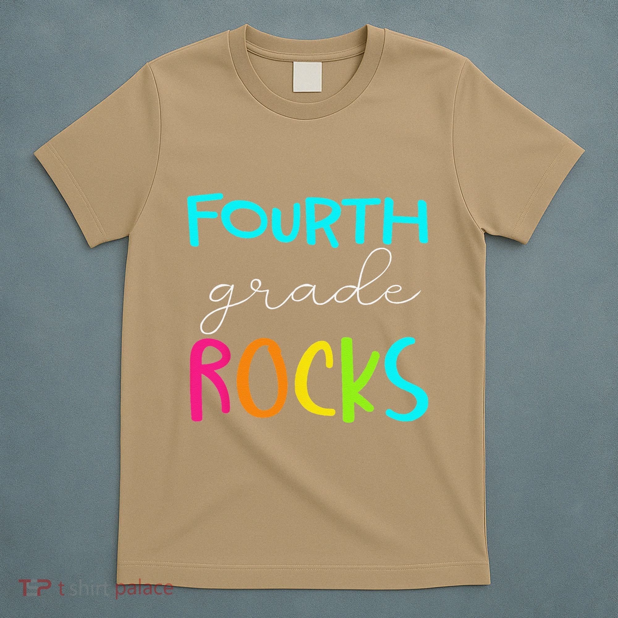 Fourth Grade Rocks Team 4th Grade Teacher T-Shirt
