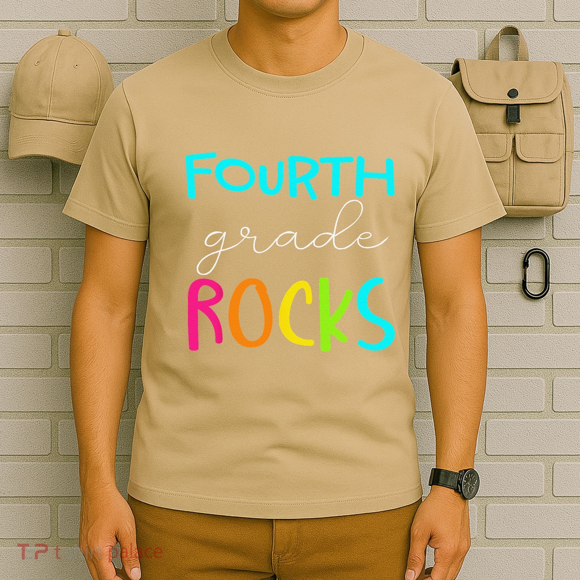 Fourth Grade Rocks Team 4th Grade Teacher T-Shirt