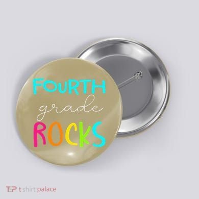 Fourth Grade Rocks Team 4th Grade Teacher Button