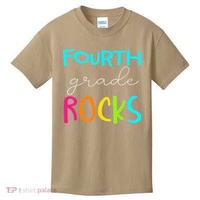 Fourth Grade Rocks Team 4th Grade Teacher Kids T-Shirt