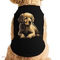 Funny Golden Retriever Puppy Puppies Doggie Tank thumb 0