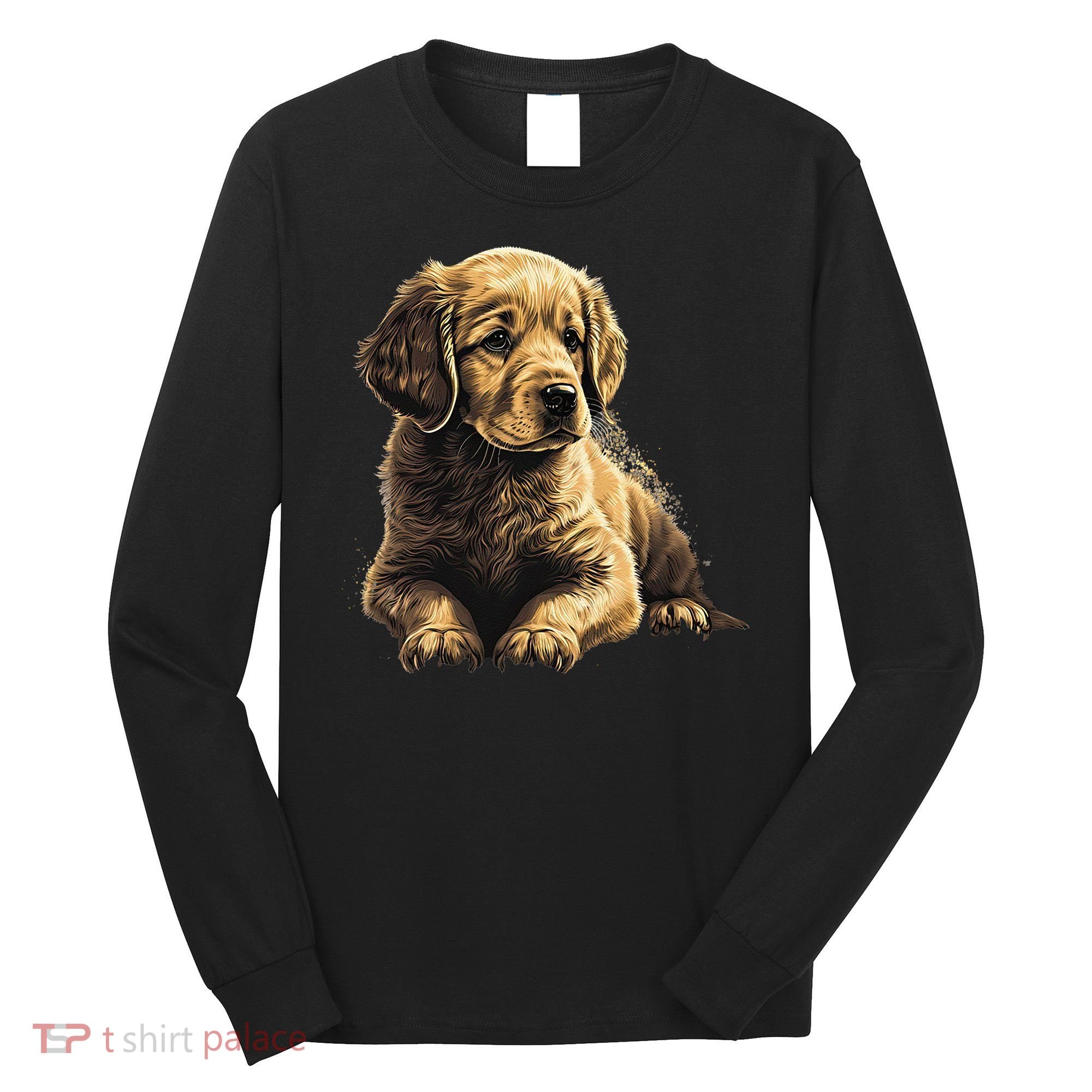 Funny Golden Retriever Puppy Puppies Long Sleeve Shirt