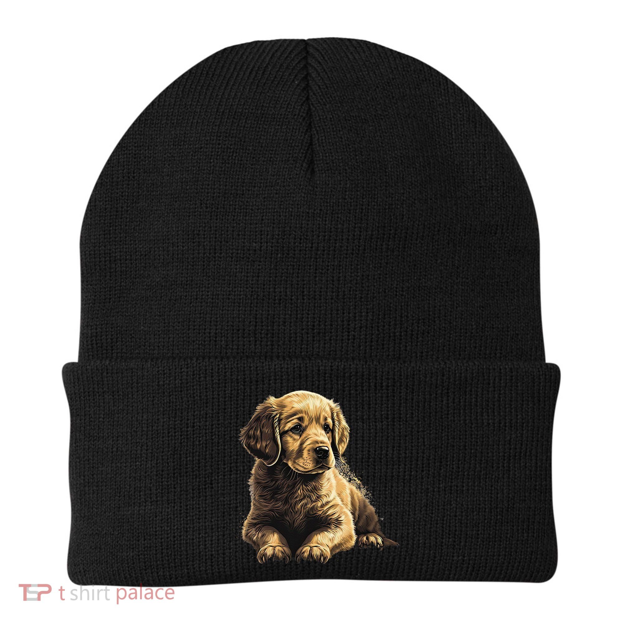 Funny Golden Retriever Puppy Puppies Beanie