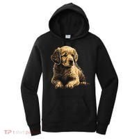 Funny Golden Retriever Puppy Puppies Women's Hoodie thumb 0