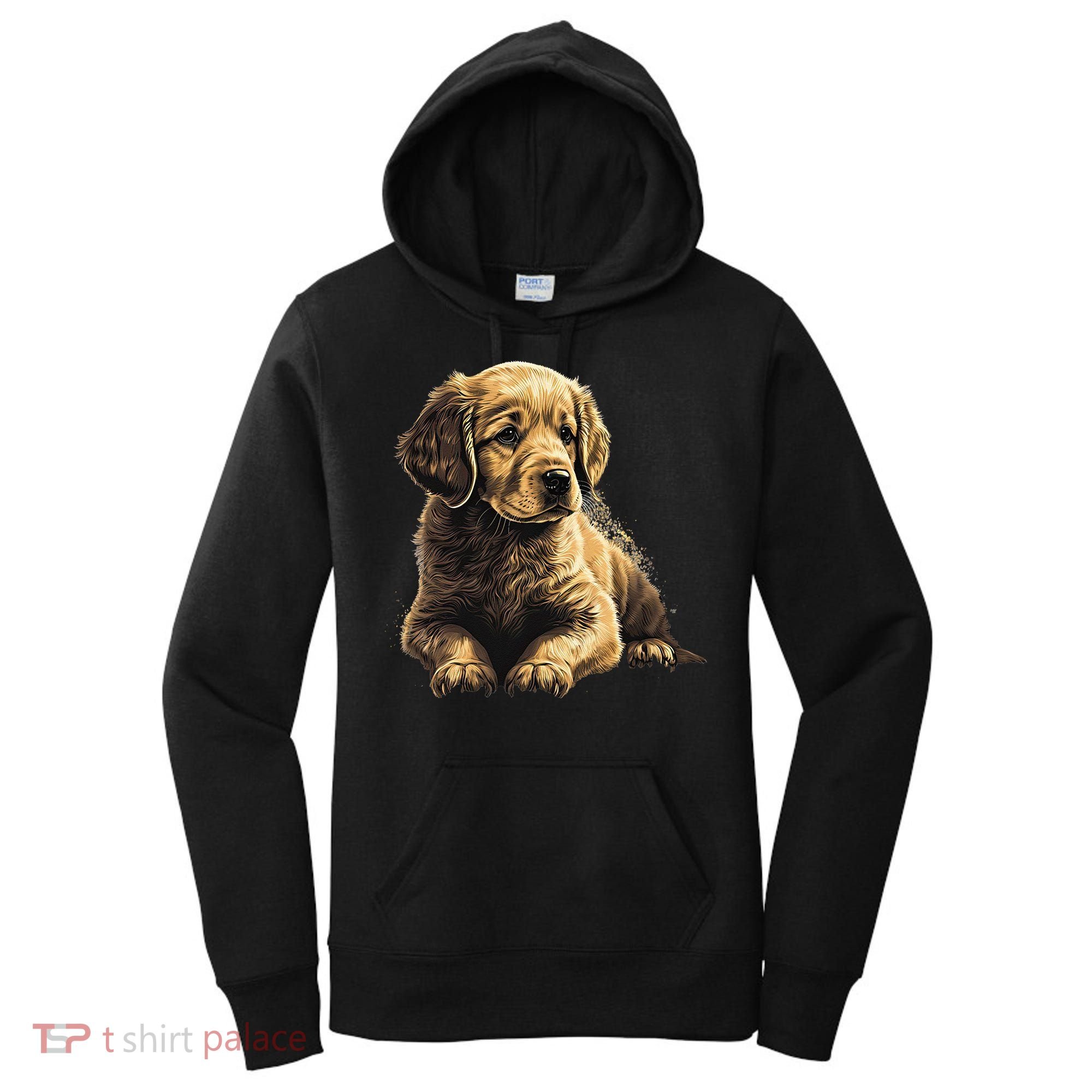 Funny Golden Retriever Puppy Puppies Women's Hoodie