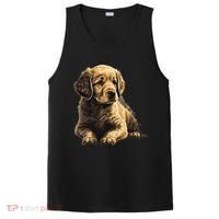 Funny Golden Retriever Puppy Puppies PosiCharge Competitor Tank thumb 0