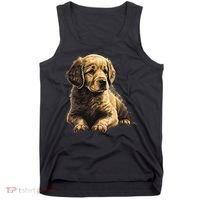 Funny Golden Retriever Puppy Puppies Tank Top thumb 0