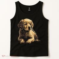 Funny Golden Retriever Puppy Puppies Tank Top thumb 2