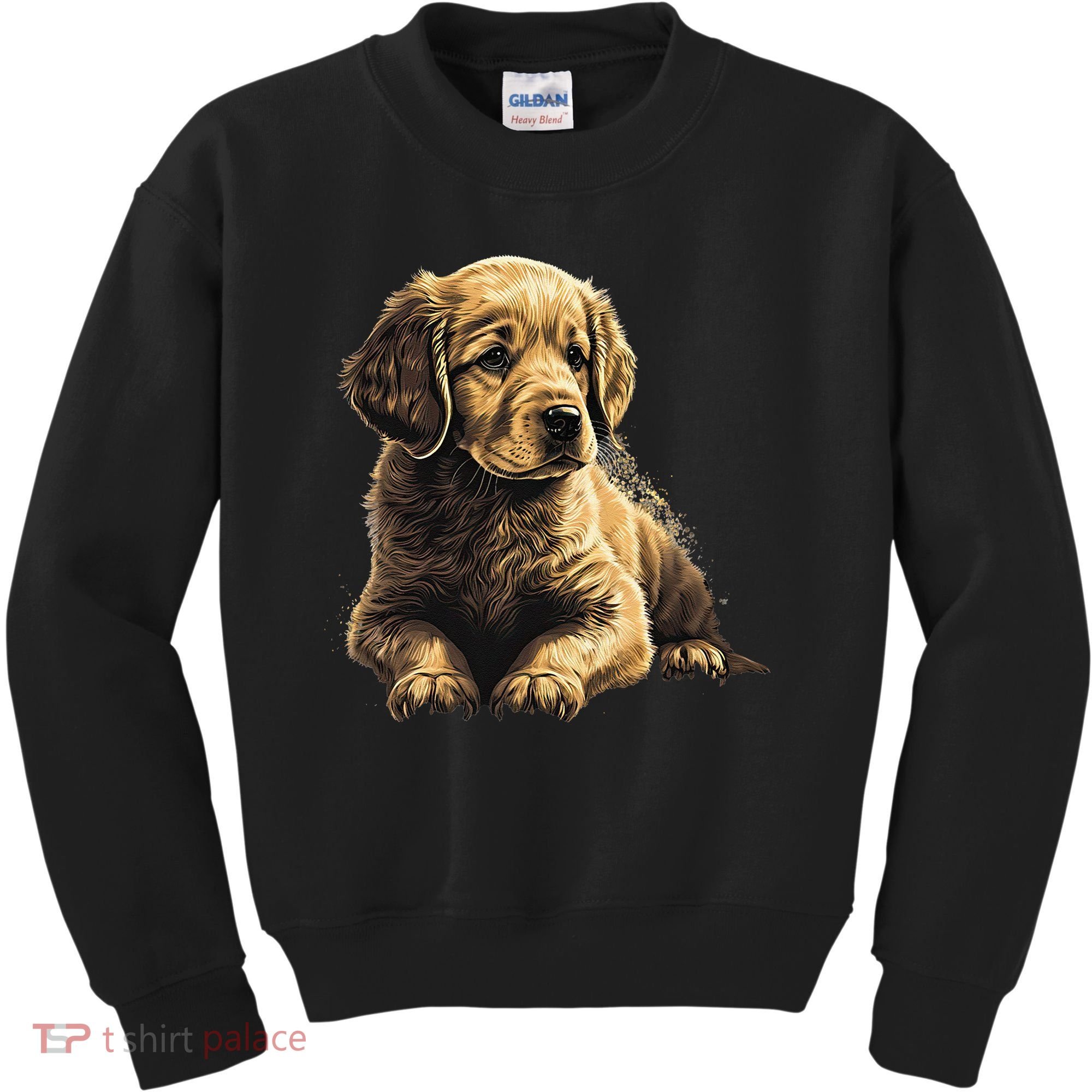 Funny Golden Retriever Puppy Puppies Kids Sweatshirt