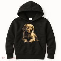 Funny Golden Retriever Puppy Puppies Kids Hoodie thumb 0