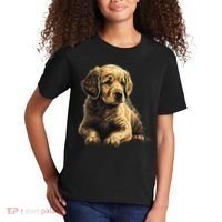 Funny Golden Retriever Puppy Puppies Kids T-Shirt thumb 2