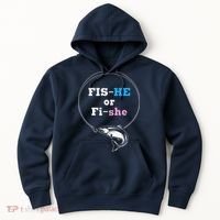 Fishing Gender Reveal Party Ideas Fishe Hoodie thumb 0