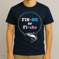 Fishing Gender Reveal Party Ideas Fishe T-Shirt thumb 3