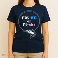 Fishing Gender Reveal Party Ideas Fishe T-Shirt thumb 4