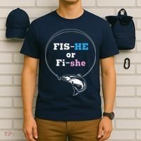 Fishing Gender Reveal Party Ideas Fishe T-Shirt thumb 6