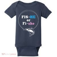 Fishing Gender Reveal Party Ideas Fishe Baby Bodysuit thumb 0