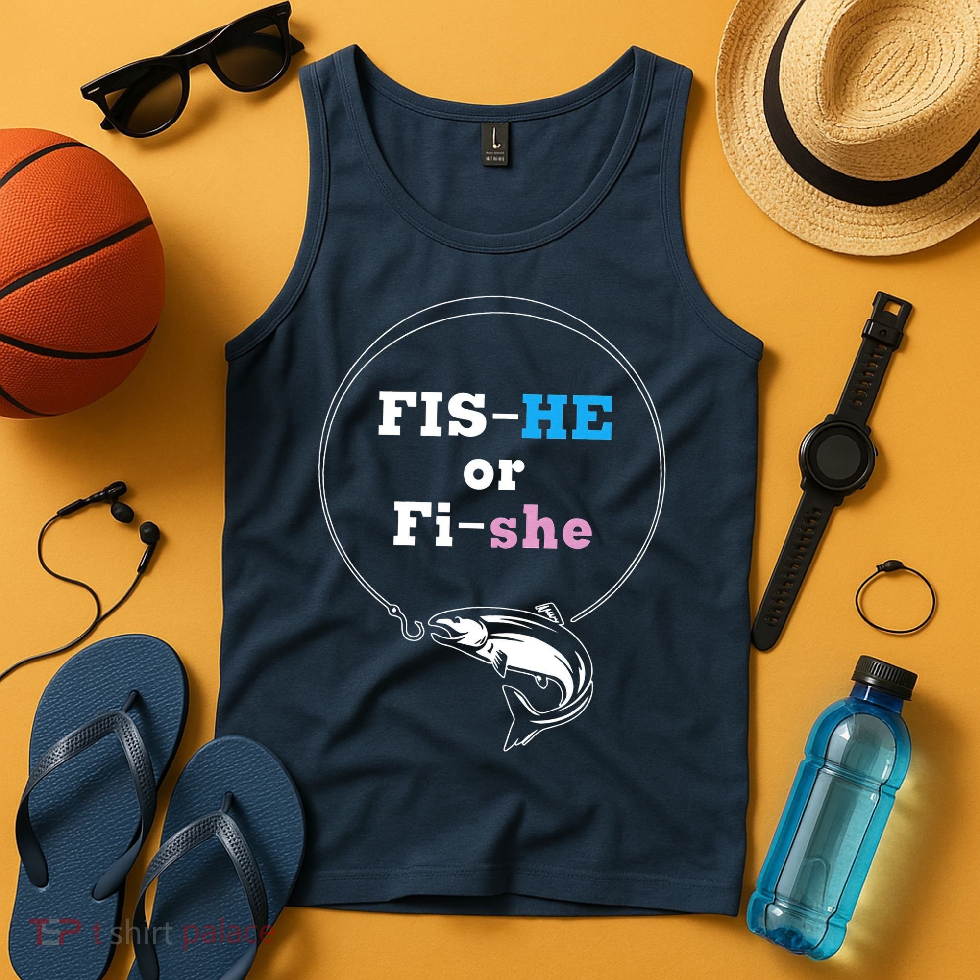Fishing Gender Reveal Party Ideas Fishe Tank Top