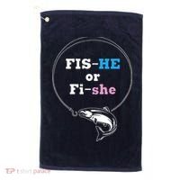 Fishing Gender Reveal Party Ideas Fishe Golf Towel thumb 0