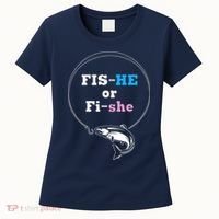 Fishing Gender Reveal Party Ideas Fishe Women's T-Shirt thumb 0