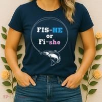 Fishing Gender Reveal Party Ideas Fishe Women's T-Shirt thumb 2
