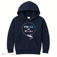 Fishing Gender Reveal Party Ideas Fishe Kids Hoodie thumb 0