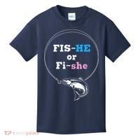 Fishing Gender Reveal Party Ideas Fishe Kids T-Shirt thumb 0
