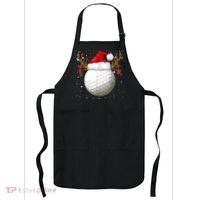 Funny Golf Reindeer Santa Hat Christmas Holiday Gifts Apron thumb 0