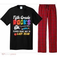 Fifth Grade Rocks 4Th Grade Was So Last Year Back To School Cute Gift Pajama Set thumb 0