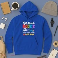 Fifth Grade Rocks 4Th Grade Was So Last Year Back To School Cute Gift Hoodie thumb 3