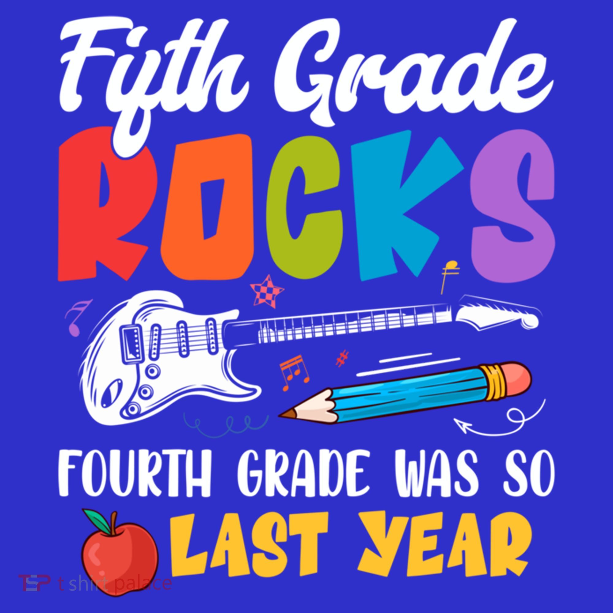 Fifth Grade Rocks 4Th Grade Was So Last Year Back To School Cute Gift Women's Tank Top
