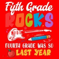 Fifth Grade Rocks 4Th Grade Was So Last Year Back To School Cute Gift Santa Hat thumb 1