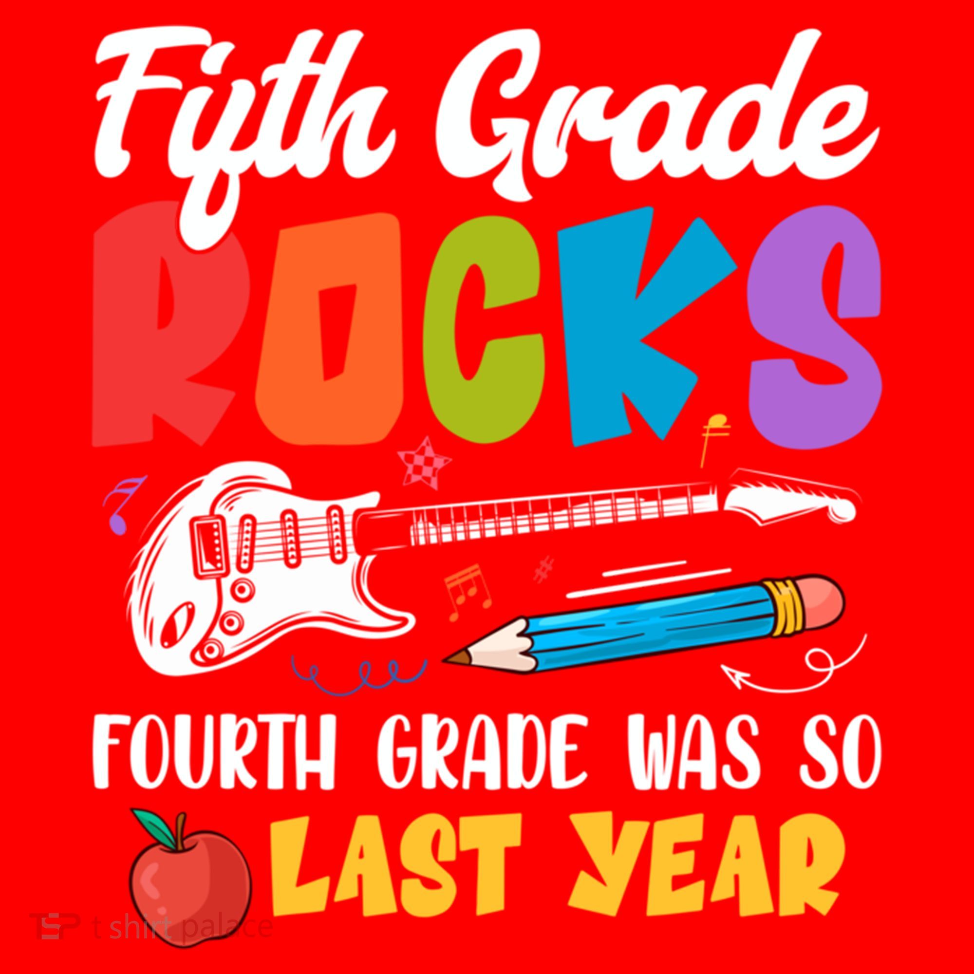 Fifth Grade Rocks 4Th Grade Was So Last Year Back To School Cute Gift Santa Hat