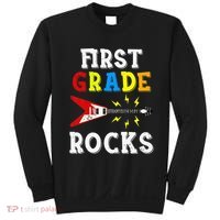 First Grade Rocks Guitar Music Gifts First Day Of School Sweatshirt thumb 0