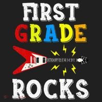 First Grade Rocks Guitar Music Gifts First Day Of School Hat thumb 2