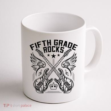 Fifth Grade Rocks Coffee Mug back