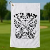 Fifth Grade Rocks Golf Towel thumb 1