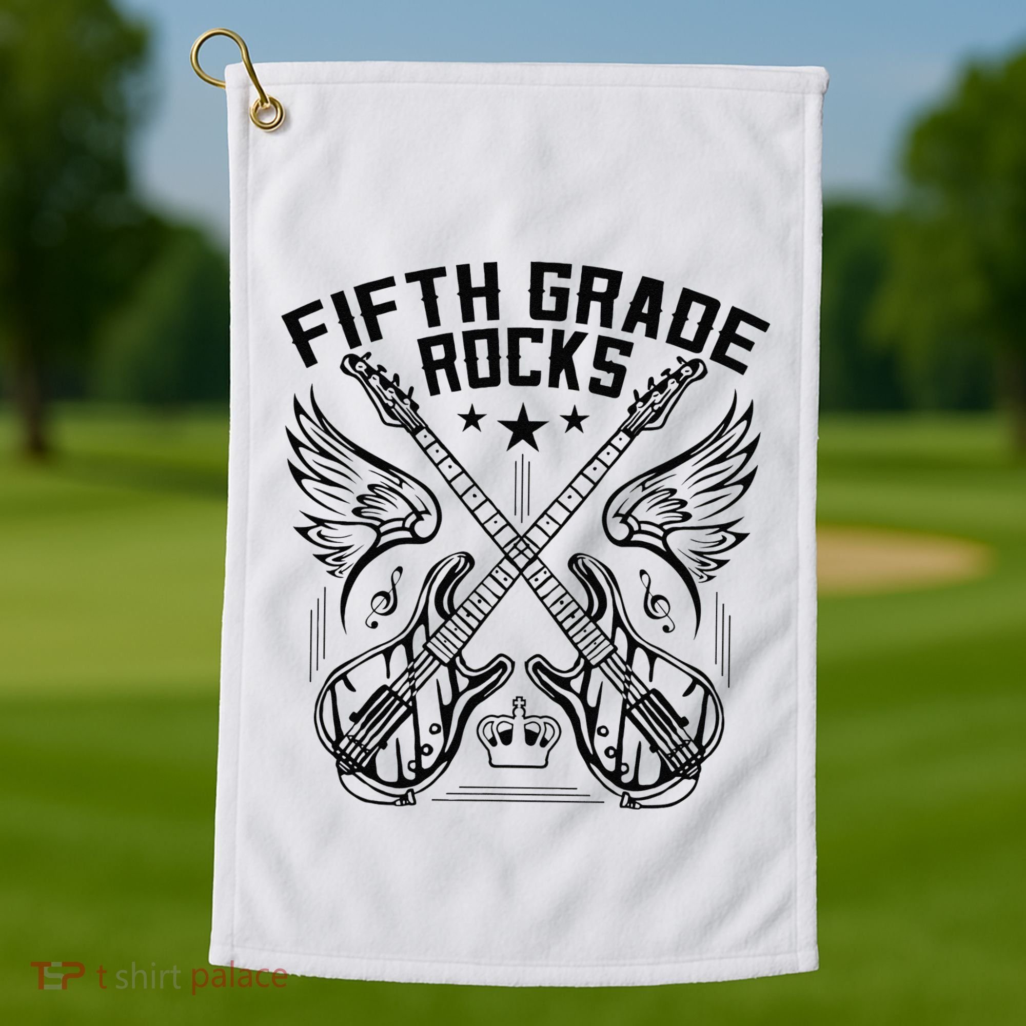 Fifth Grade Rocks Golf Towel