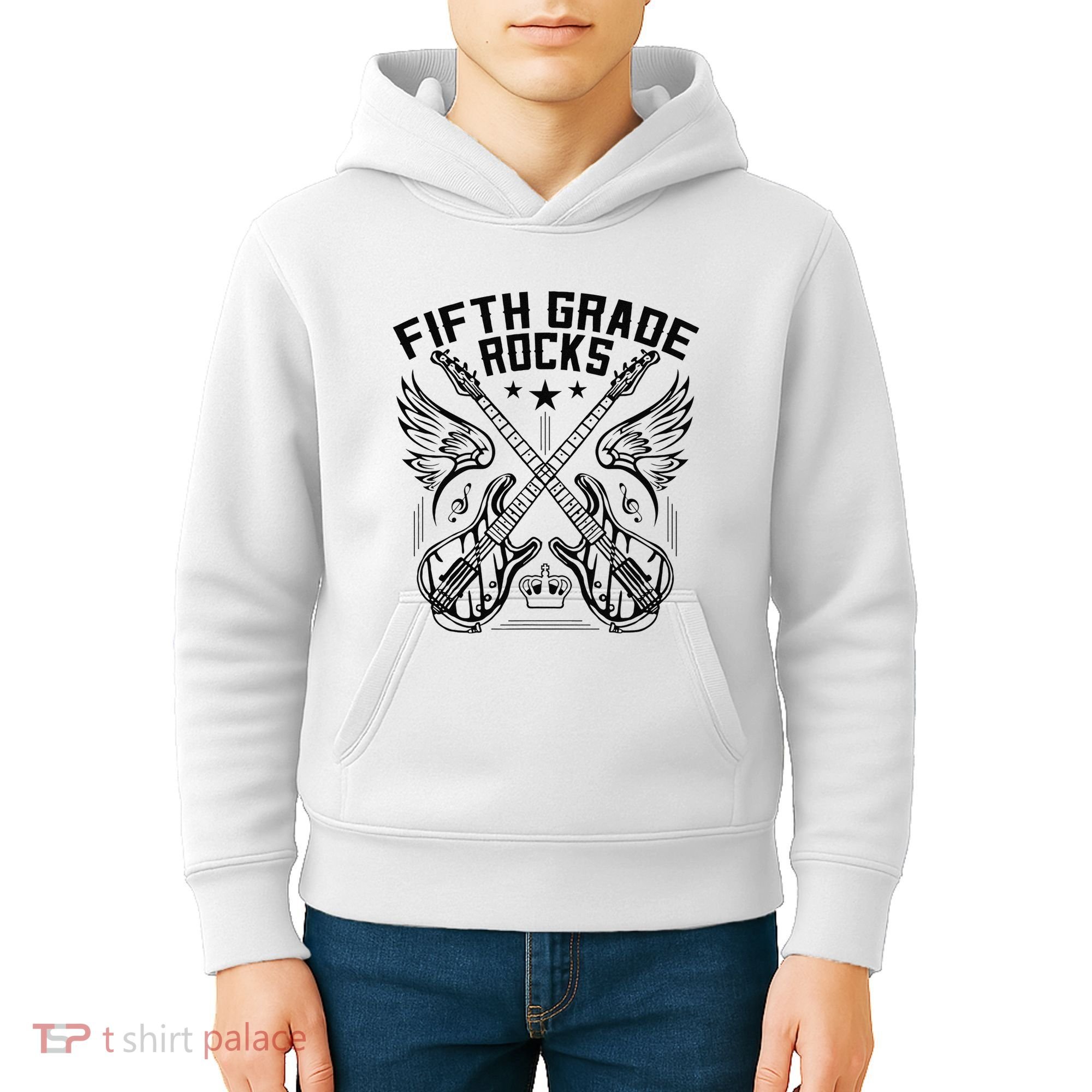 Fifth Grade Rocks Kids Hoodie