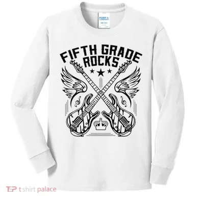 Fifth Grade Rocks Kids Long Sleeve Shirt